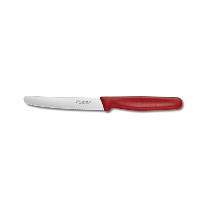 Victorinox Red Steak Knife with Round Point