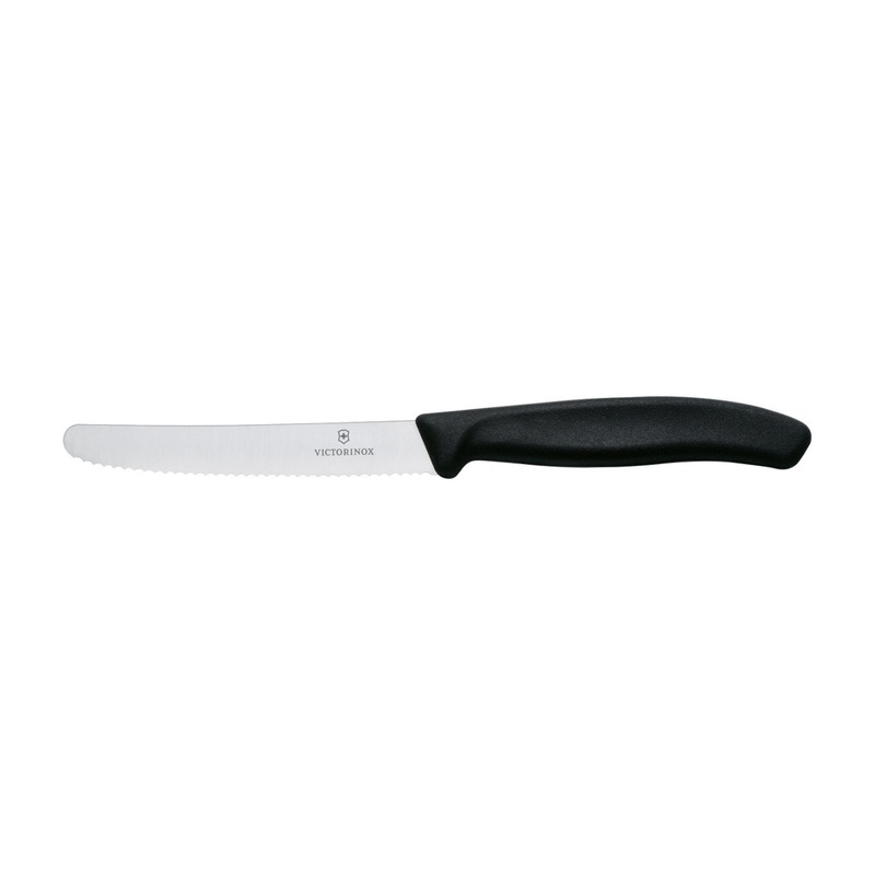 Victorinox Steak Knife with Round Point Black