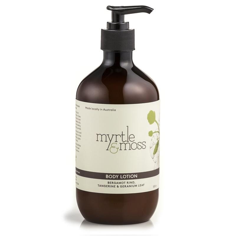 Myrtle and Moss Bergamot Rind, Tangerine & Geranium Leaf Body Lotion 500ml