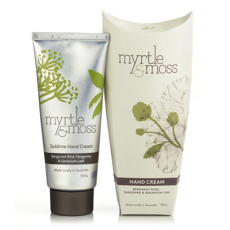 Myrtle and Moss Bergamot Rind, Tangerine & Geranium Leaf Hand Cream 75ml