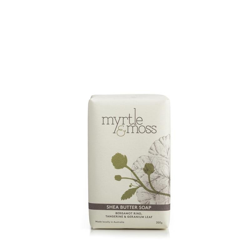 Myrtle and Moss Bergamot Rind, Tangerine & Geranium Leaf Shea Butter Soap