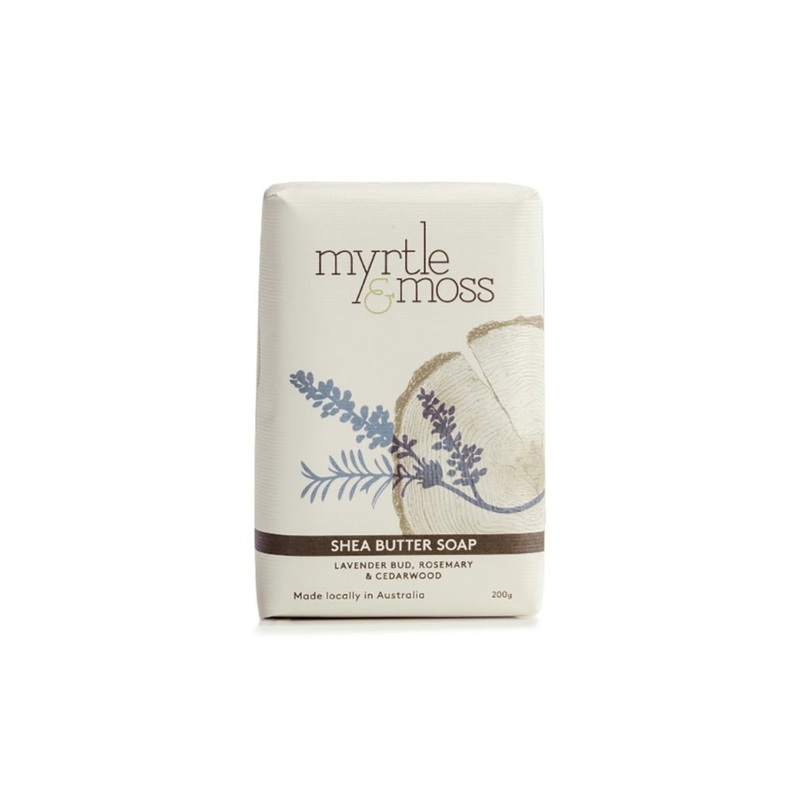 Myrtle and Moss Lavenderbud, Rosemary and Cedarwood Shea Butter Soap
