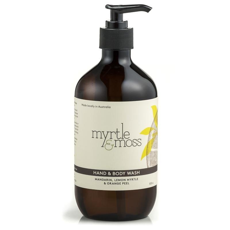 Myrtle and Moss Mandarin, Lemon Myrtle & Orange Peel Hand & Body Wash 500ml