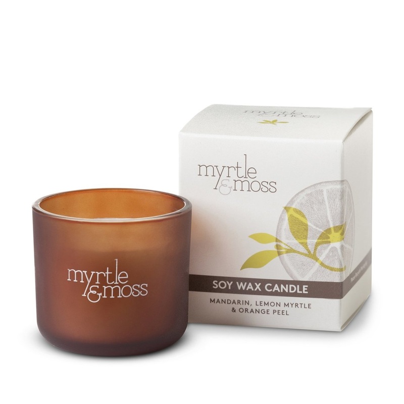 Myrtle and Moss Mandarin, Lemon Myrtle & Orange Peel Mini Candle