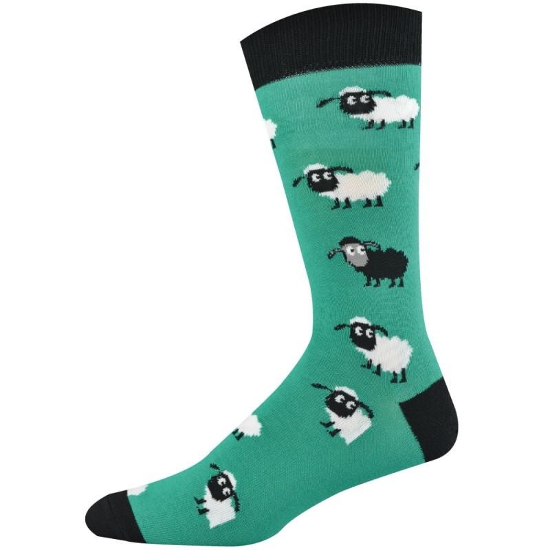 Bamboozld Sheep Green Socks