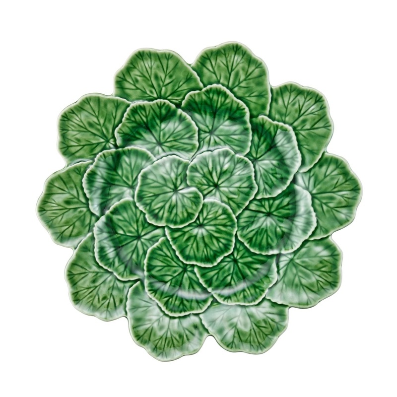 Bordallo Pinheiro Geranium Charger Plate Green 33cm