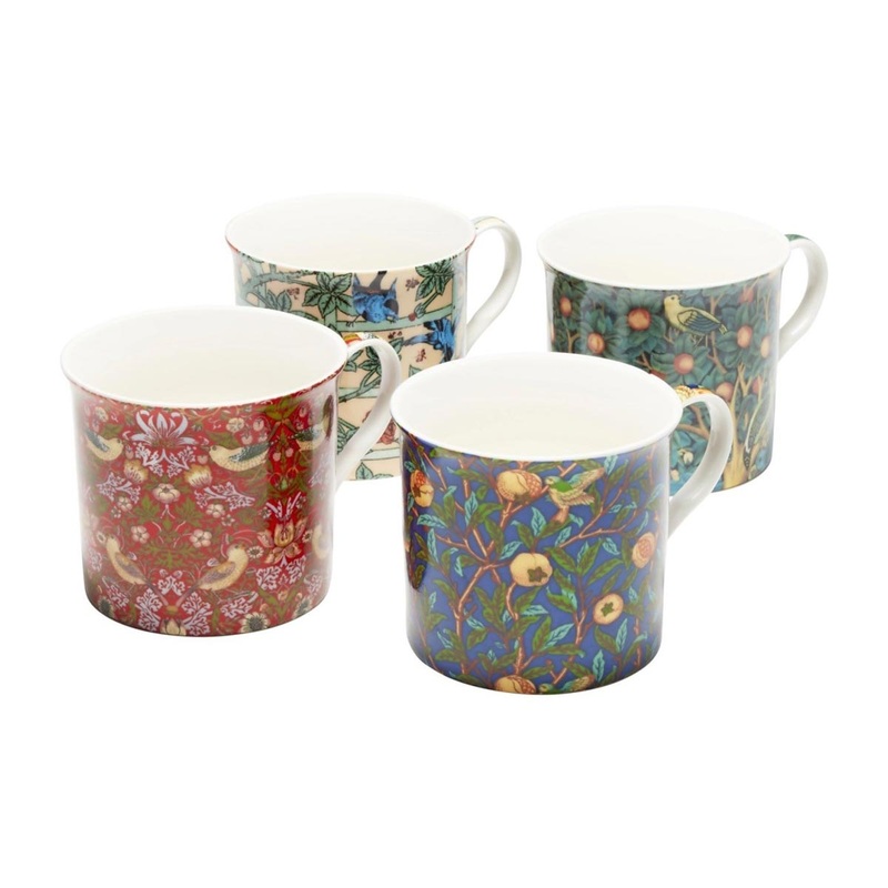 Heritage William Morris Birds Mugs 300ml (Set of 4)