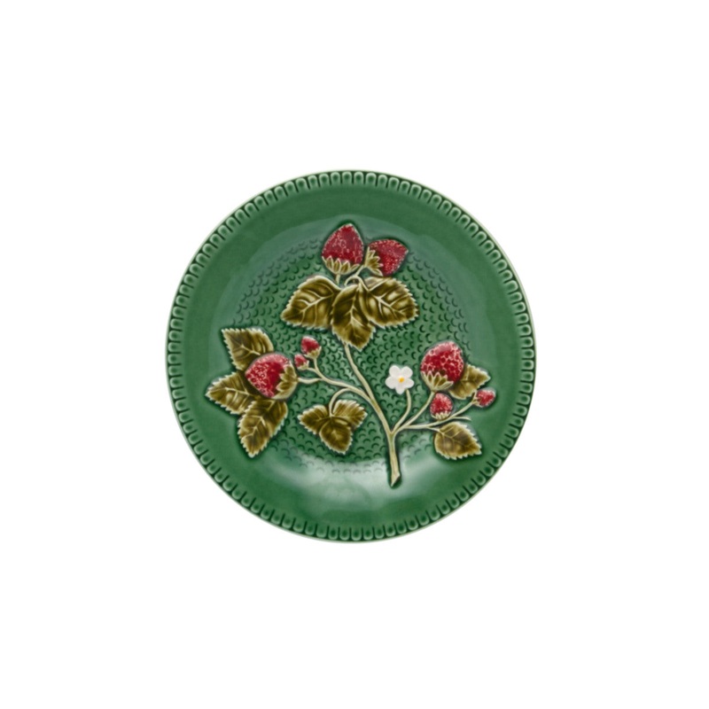 Bordallo Pinheiro Strawberry Round Fruit Plate 20cm
