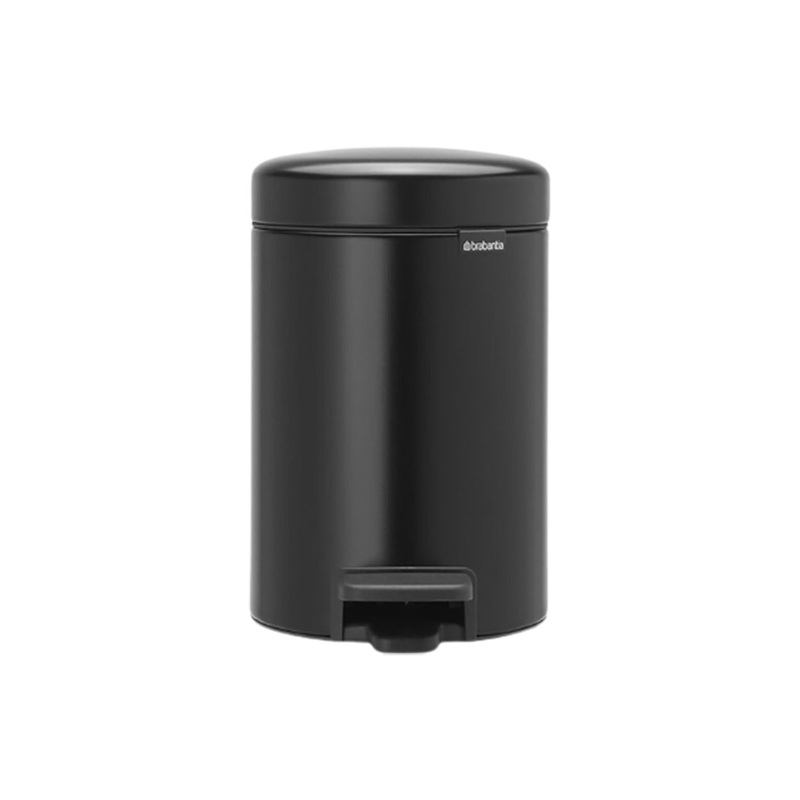 Brabantia NewIcon Pedal Bin Black 3L