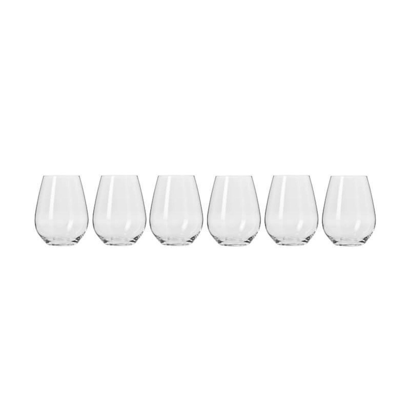 Krosno Harmony Stemless Wine Glasses 440ml (Set of 6)