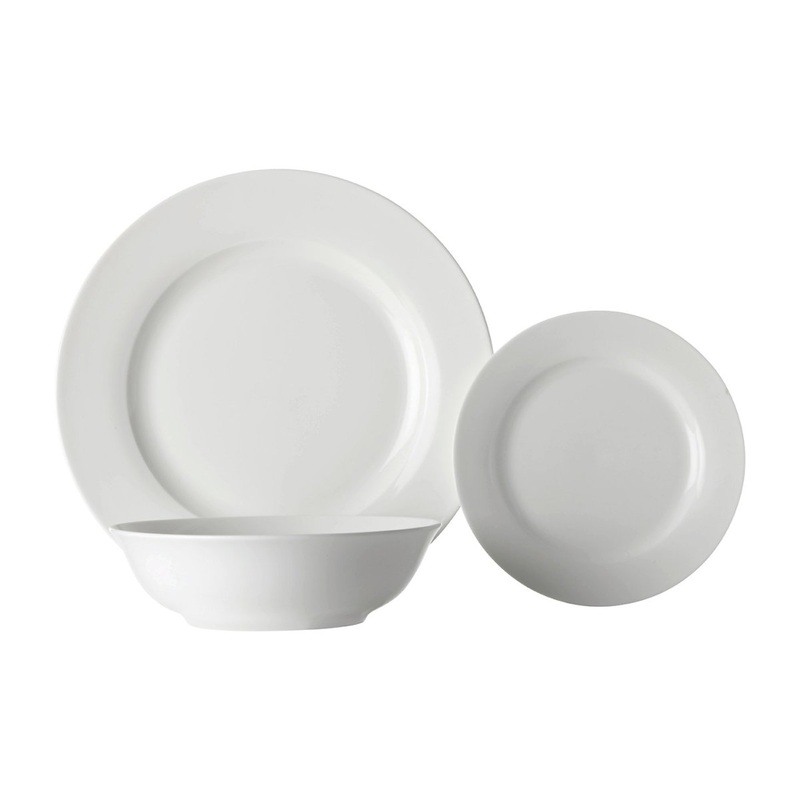 Maxwell & Williams White Basics Euro Rim Dinner Set 12 Piece