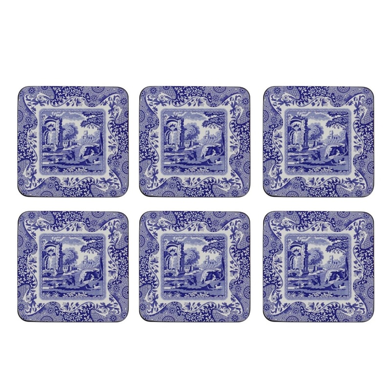 Pimpernel Blue Italian Coasters Set of 6