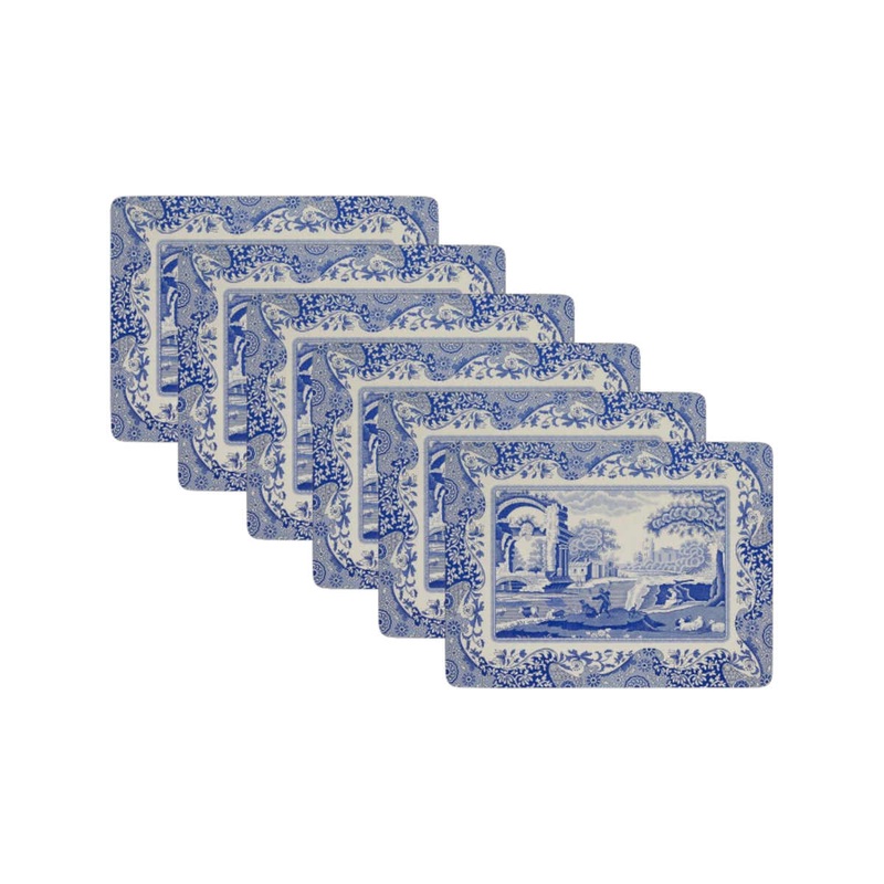 Pimpernel Blue Italian Placemats Set of 6