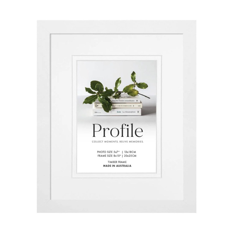 Profile Deluxe Photo Frame White 13cm x 18cm