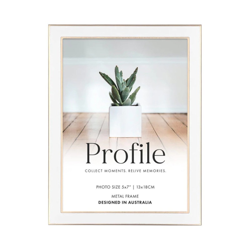 Profile Gold Frame Eternal White and Rose 13x18cm