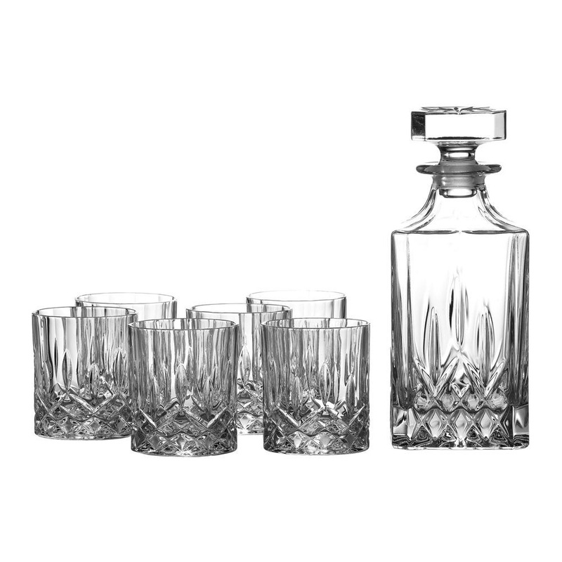 Royal Doulton Seasons Decanter and 6 Tumblers