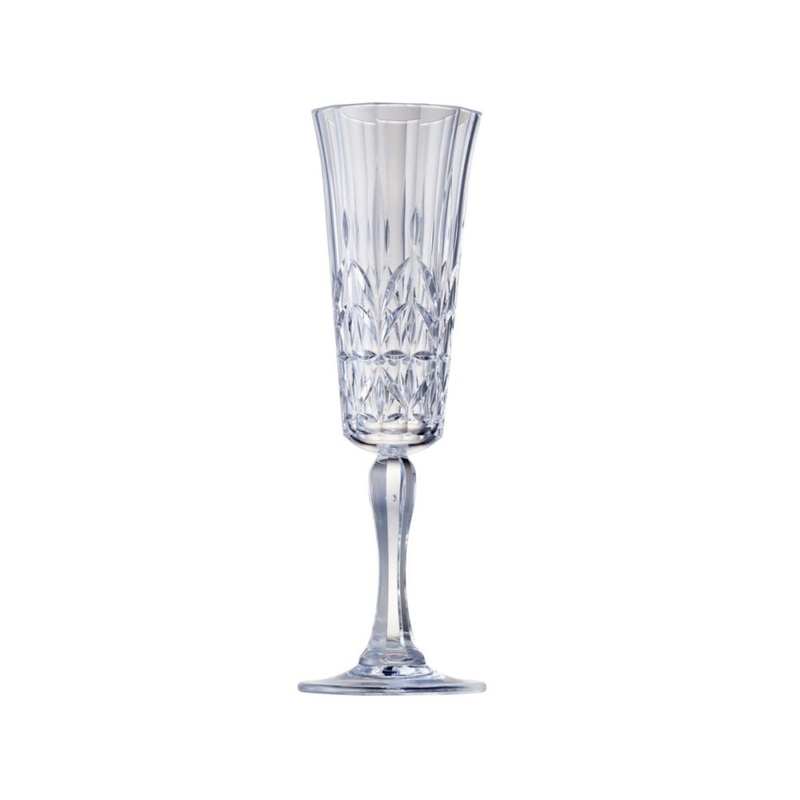Saltwater Embossed Champagne Flute Clear 185ml