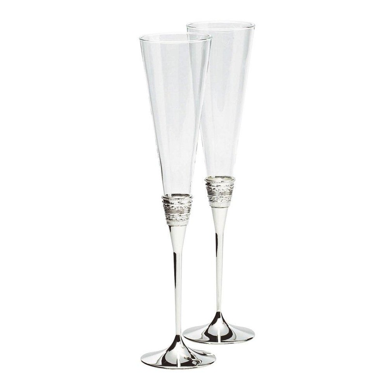 Wedgwood Vera Wang Metal Tasting Flute Pair