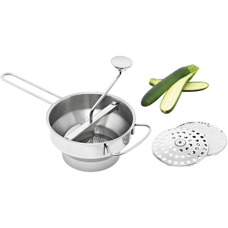 Avanti Food Puree & Mill with 3 Discs - 20.5cm
