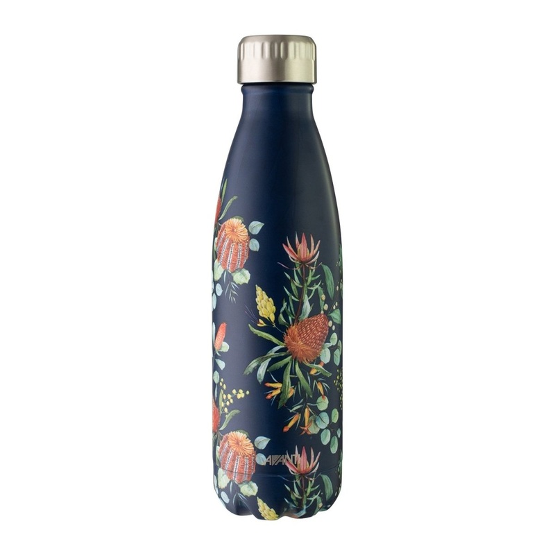 Avanti Stainless Steel Navy Australian Native Bottle 500ml