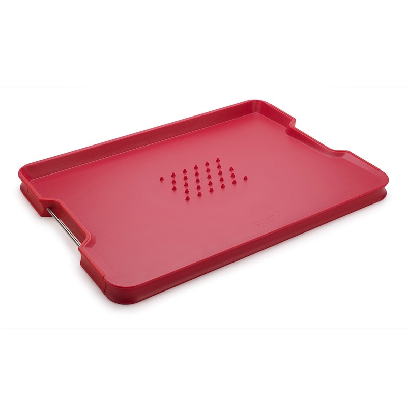 Joseph Joseph Cut & Carve Plus Chopping Board Large Red