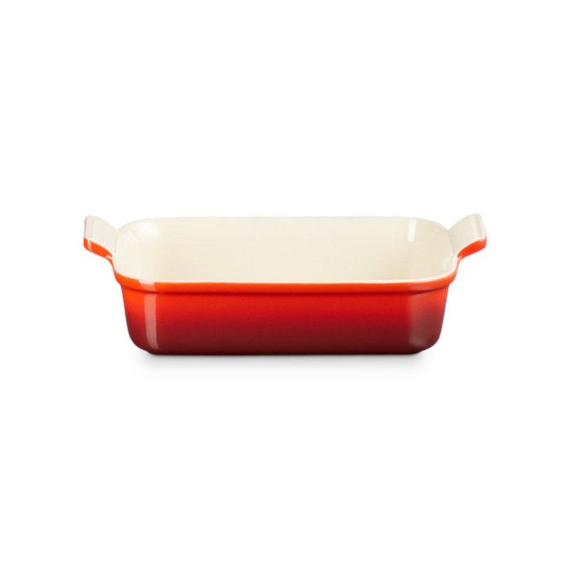 Le Creuset Heritage Stoneware Rectangular Dish Cerise 26cm