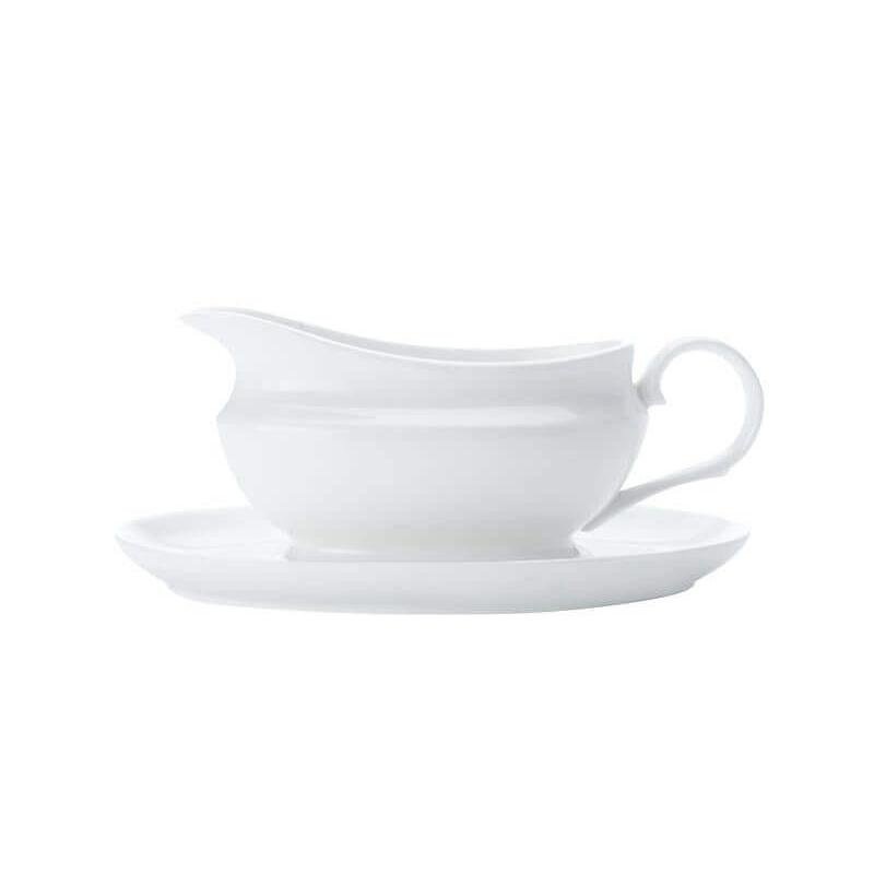 Maxwell & Williams White Basics Gravy Boat & Saucer