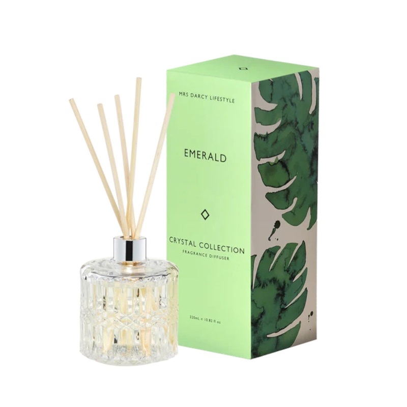 Mrs Darcy Emerald - Oakmoss, Sandalwood + Vanilla Diffuser 320ml