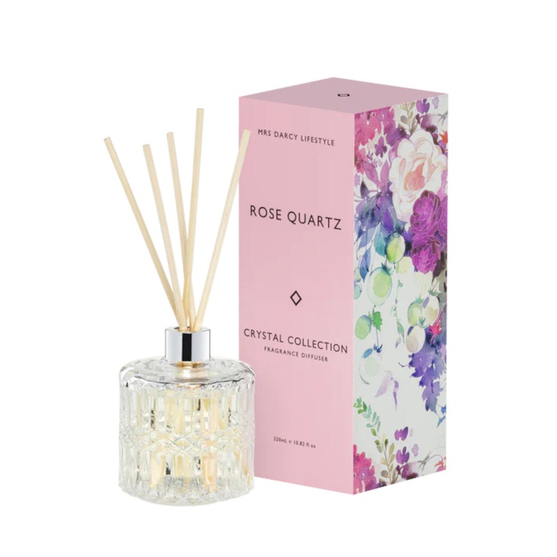 Mrs Darcy Rose Quartz Peonies + Fresh Roses Diffuser 320ml