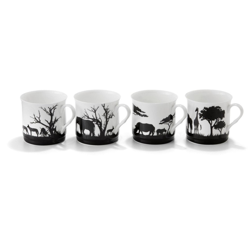 Oasis African Safari Mugs 350ml (Set of 4)