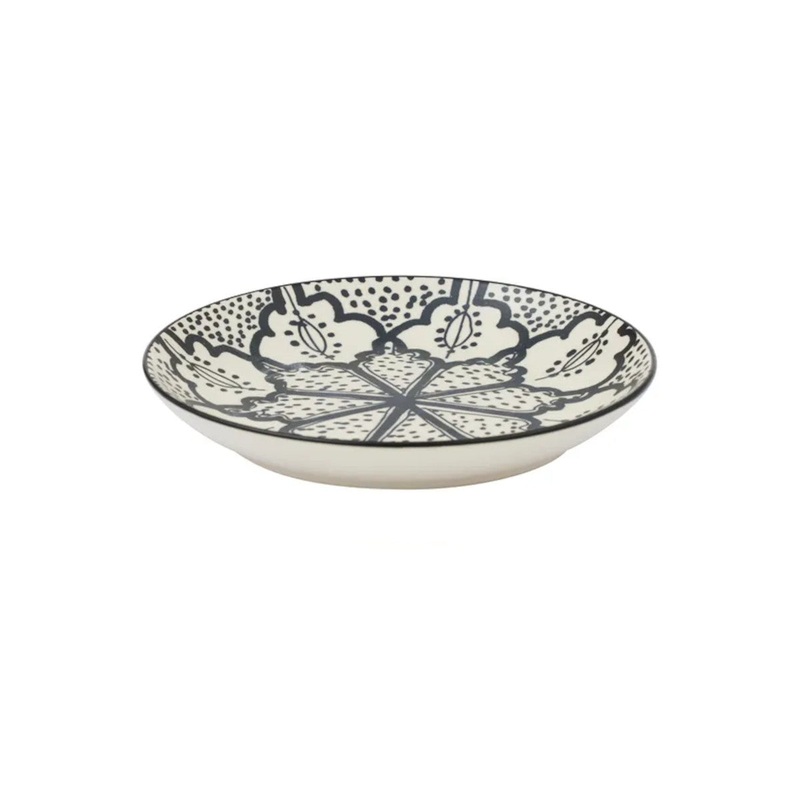 Aleah Ceramic Plate Black & White 15.5cm