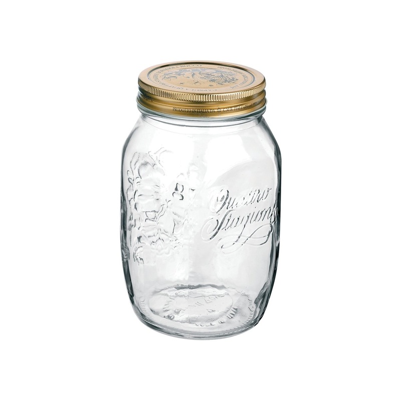 Bormioli Rocco Quattro Wide Preserving Jar 1L