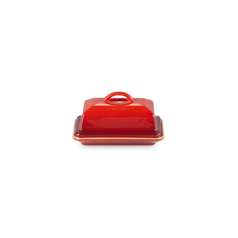 Le Creuset Stoneware Butter Dish Cerise 11cm