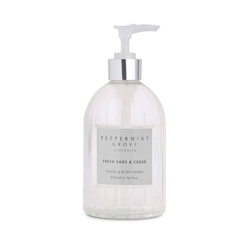 Peppermint Grove Australia Fresh Sage & Cedar Hand & Body Wash 500ml
