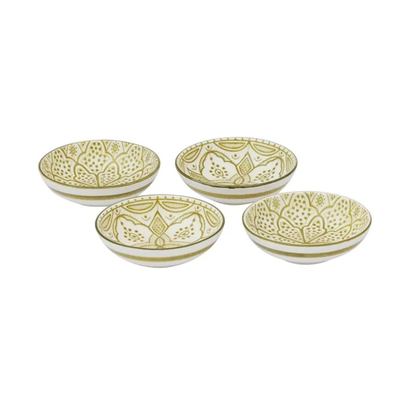 Ava Ceramic Dish Olive 10x2cm (Set of 4)