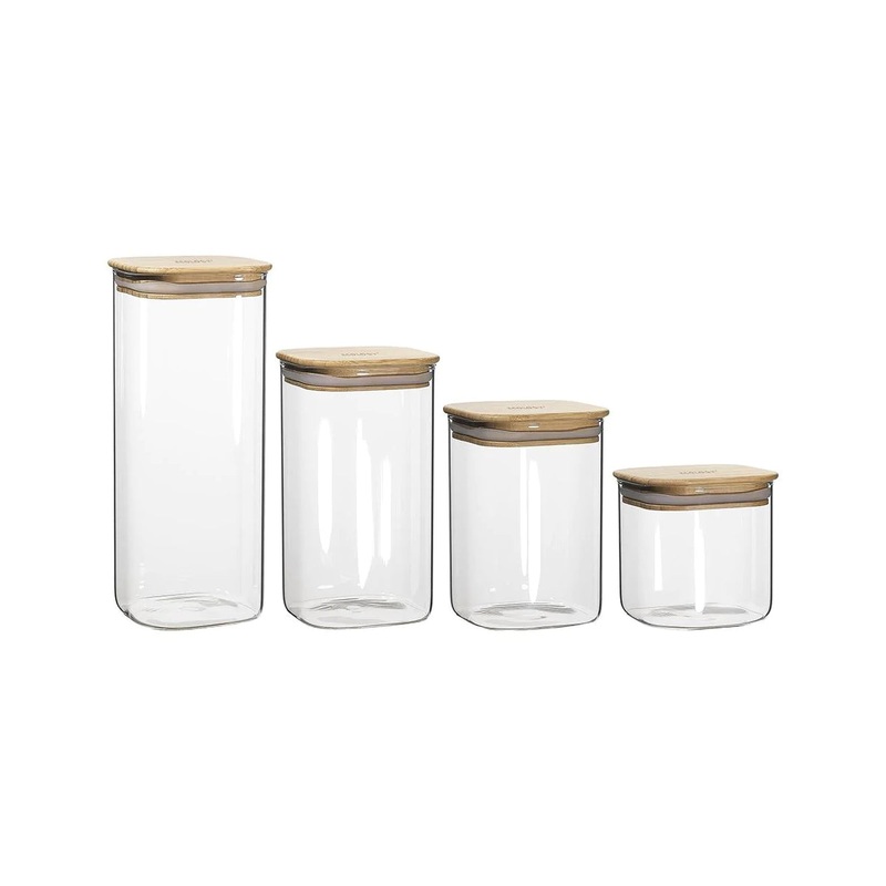 Ecology Square Pantry Canisters Set 4 Piece