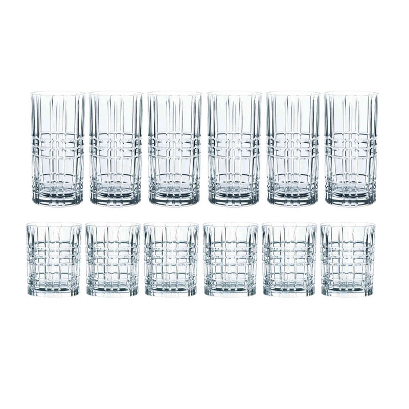 Nachtmann Highland Square Tumbler Set 12 Piece