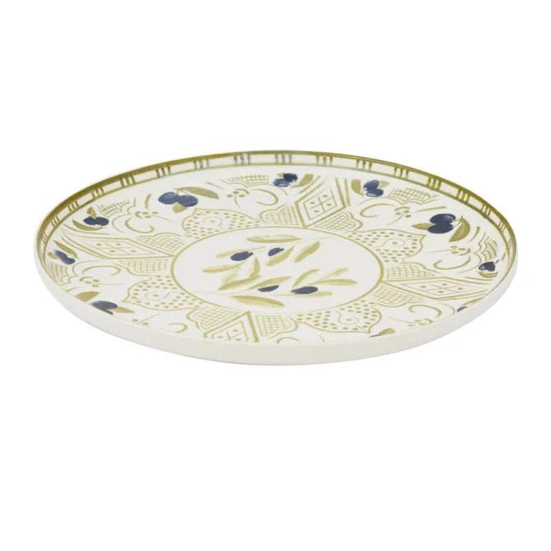 Oamra Ceramic Platter Olive 33 x 3cm