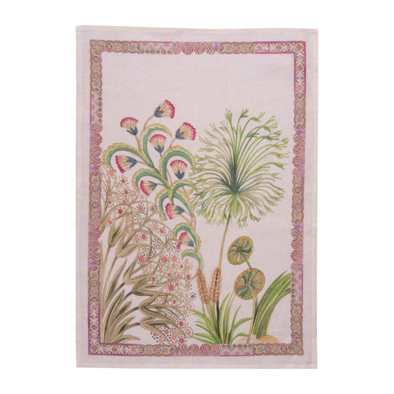 Tessitura Toscana Telerie Tea Towel Papyro Green 50 x 70cm