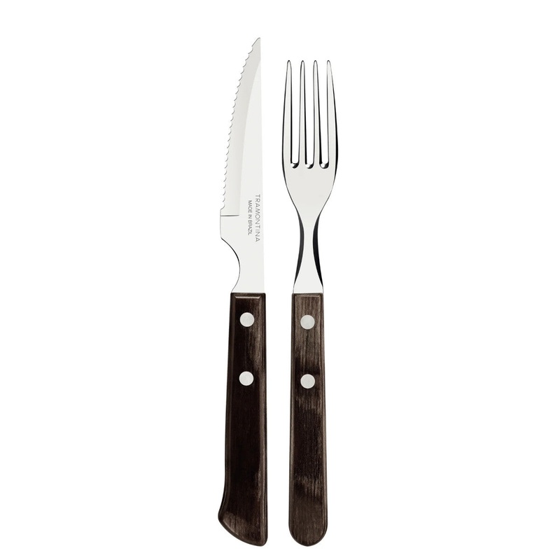 Tramontina Stainless Steel Spanish Steak Flatware Set 12 Piece
