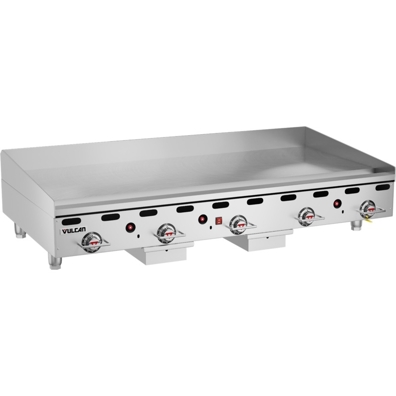 Vulcan 960RX-30 Countertop Heavy Duty Gas Griddle w/ 5 Snap-Action Thermostatic Controls and Extra Deep Plate 60" NG - 135,000 BTU
