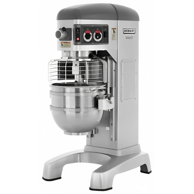 Hobart HL600-1STD Legacy Planetary Floor Mixer with Accessories 60 Qt. - 4 Fixed Speeds - 200-240v/50/60/1-3, 2-7/10 HP