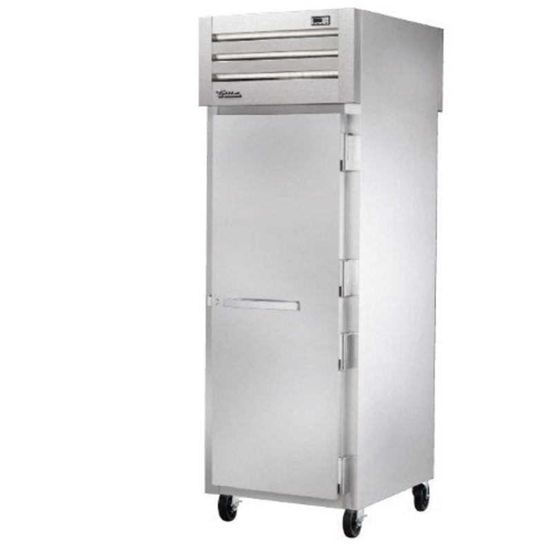 True STR1RPT-1S-1S-HC Spec Series 1-Section Solid Door Front / Solid Door Rear Pass-Thru Refrigerator 52" - 31 cu. ft. - 115v