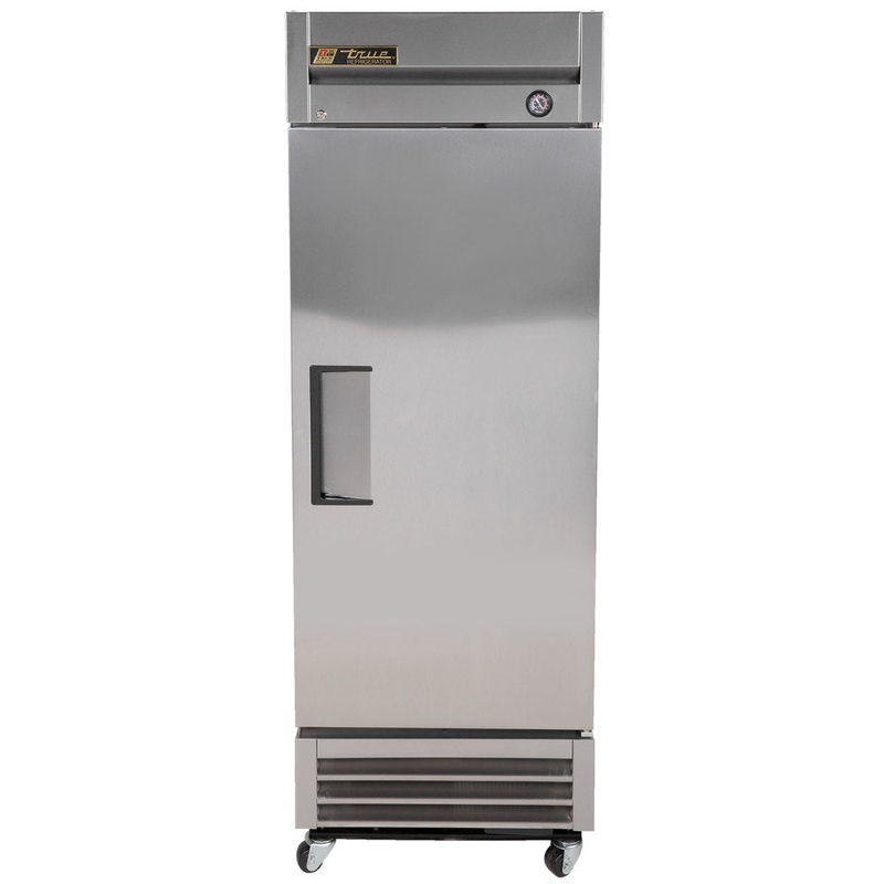 True T-19FZ-HC 1-Section Right Hinged 1 Solid Door Zero Reach-In Freezer 27" - 115v