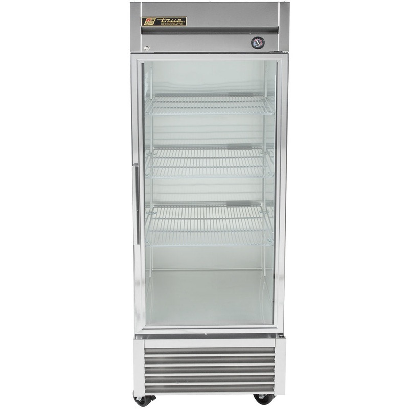 True T-23G-HC~FGD01 1-Section Right Hinged 1 Glass Swing Door Reach-In Refrigerator 27" - 115v