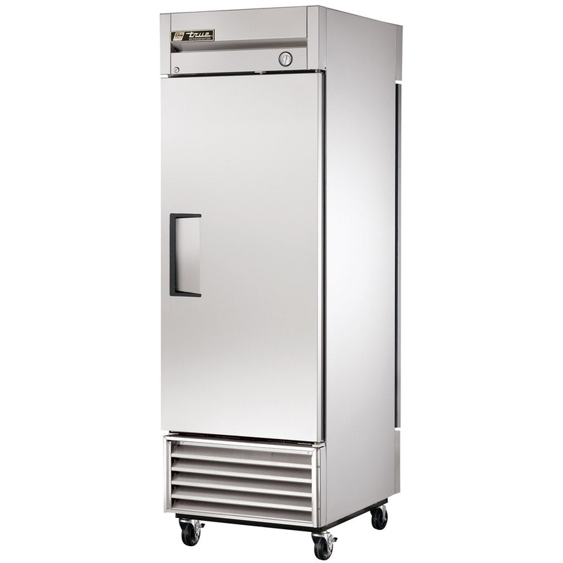 True T-23PT-HC 1-Section Right Hinged 1 Solid Door Front / 1 Solid Door Rear Pass-Thru Refrigerator 27" - 115v