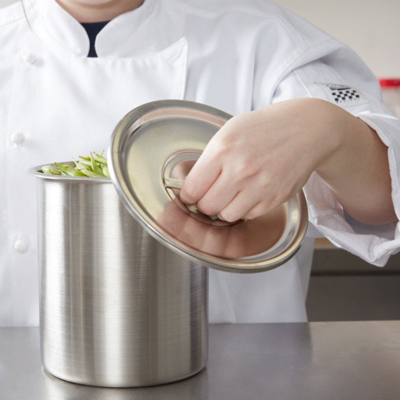 Vollrath 79080 Stainless Steel Bain Marie Pot Cover 6-3/4" for 3-1/2 qt. - 6ea/Case