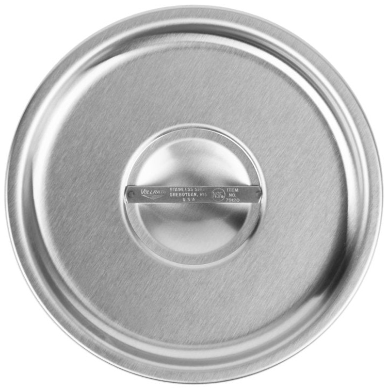 Vollrath 79120 Stainless Steel Bain Marie Pot Cover 7-15/16" for 6 qt. - 6ea/Case