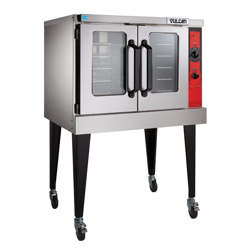 Vulcan VC5GD Single-Deck Full Size Natural Gas Convection Oven with Solid State Controls and Removable Doors 40" - 50,000 BTU