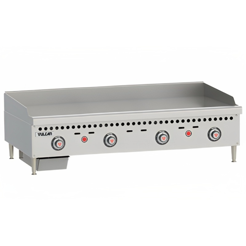 Vulcan VCRG48-T1 - Countertop Gas Griddle w/ 4 Snap Action Thermostatic Controls 48" NG - 100,000 BTU